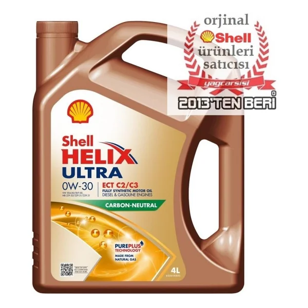 Shell Helix Ultra ECT C2/C3 0W-30 4 lt Motor Yağı - Görsel 6