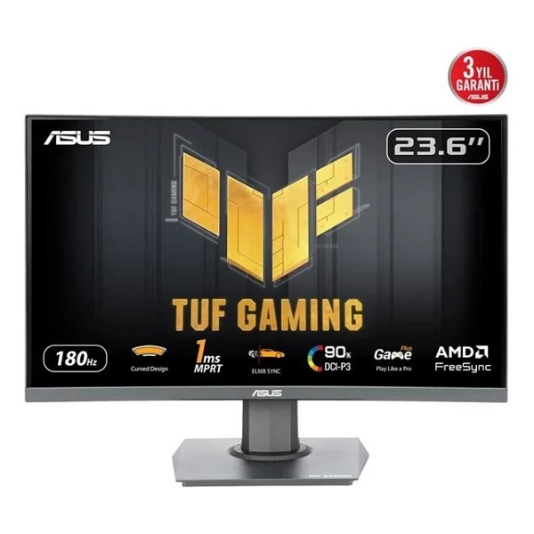 Asus TUF Gaming VG24VQER 23.6" 1 ms Full HD Curved 180 Hz Oyuncu Monitörü - Görsel 7