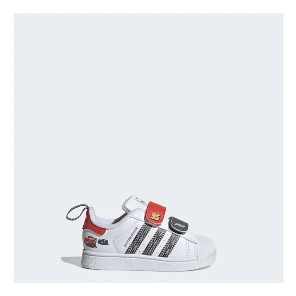 Adidas Pixar Cars Superstar II CF I JQ1336 Bebek Spor Ayakkabı - Görsel 4