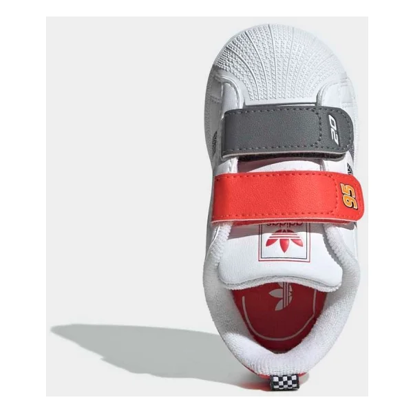 Adidas Pixar Cars Superstar II CF I JQ1336 Bebek Spor Ayakkabı - Görsel 5