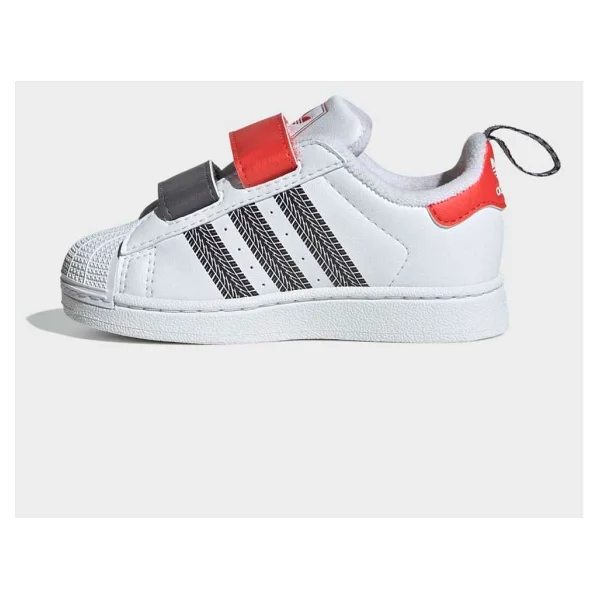 Adidas Pixar Cars Superstar II CF I JQ1336 Bebek Spor Ayakkabı - Görsel 7