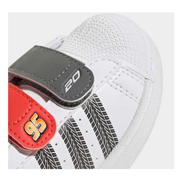Adidas Pixar Cars Superstar II CF I JQ1336 Bebek Spor Ayakkabı - Görsel 10
