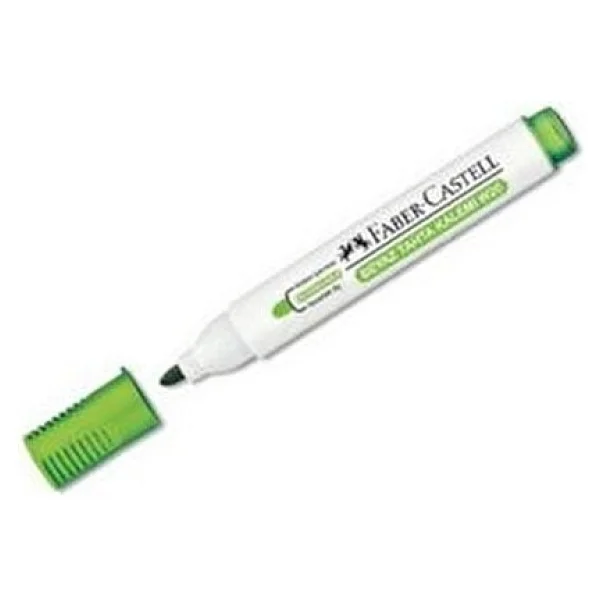 Faber-Castell W20 Yeşil Tahta Kalemi 1 Adet Yuvarlak Uçlu Yazı Tahtası İçin - Görsel 2