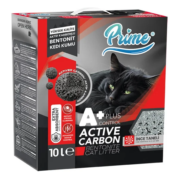 Prime Aktif Carbon Control Plus 10 lt Bentonit Kedi Kumu - Görsel 3