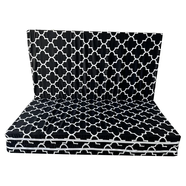 Çift Kişilik Katlanır Yer Yatağı ve Sünger Yatak Katlanır Minder Yatak 120X195X8 Cm-Büyük Karaçatı - Çok Renkli - 120 x 180 x 8 cm - Görsel 2