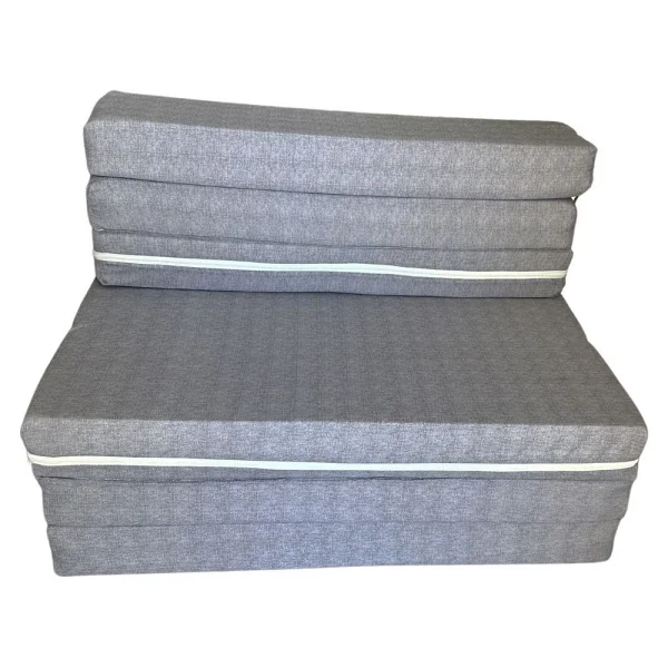 Tek Kişilik Katlanır Koltuk Katlanır Yatak Kanepe Yer Yatağı Tek Kişilik GRİ-90X190X10 cm - Çok Renkli - 120 x 180 x 8 cm - Görsel 3