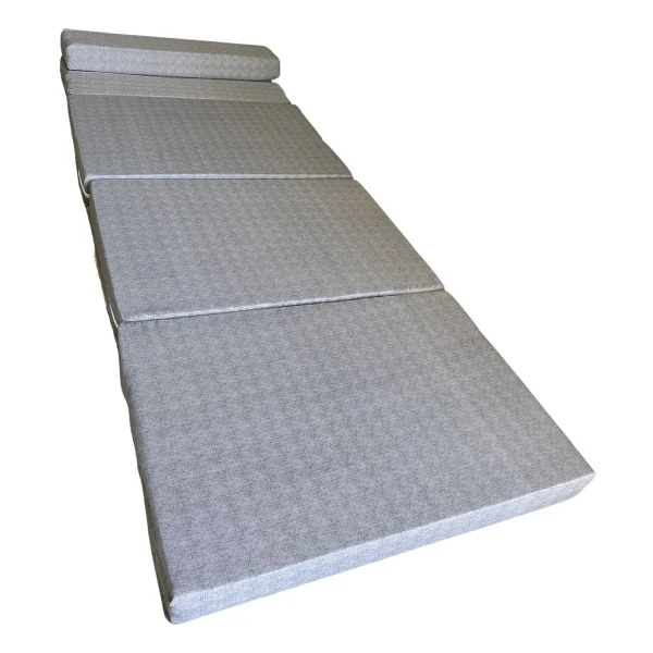 Tek Kişilik Katlanır Koltuk Katlanır Yatak Kanepe Yer Yatağı Tek Kişilik GRİ-90X190X10 cm - Çok Renkli - 120 x 180 x 8 cm - Görsel 4