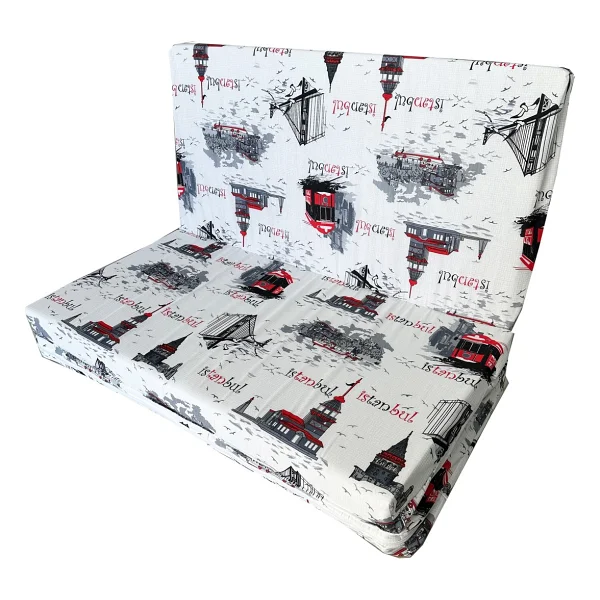 Çift Kişilik Katlanır Yer Yatağı ve Sünger Yatak Katlanır Minder Yatak 120X195X8 Cm-Istanbul - Çok Renkli - 120 x 180 x 8 cm - Görsel 3