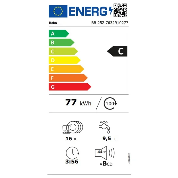 Beko BB 252 5 Programlı Tam Ankastre Bulaşık Makinesi - Görsel 5