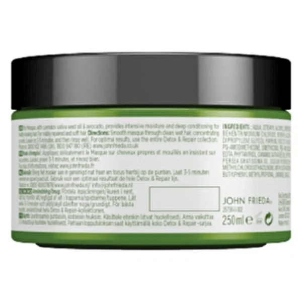 John Frieda Detox & Repair Detoks Etkili 250 ml Onarıcı ve Besleyici Bakım Maskesi - Görsel 6