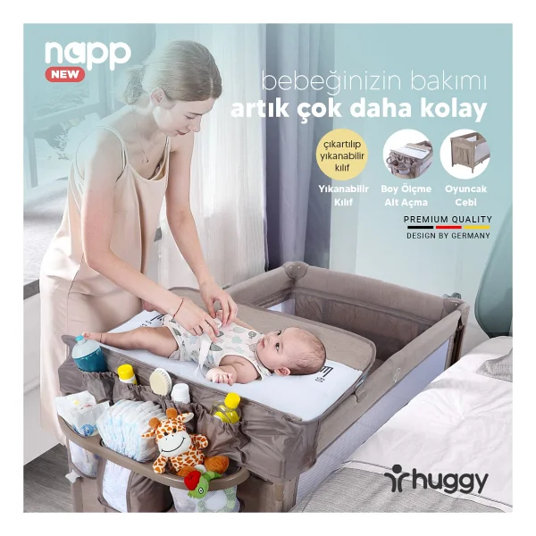 Huggy Napp 6 in 1 Anne Yanı Park Yatak - Görsel 7