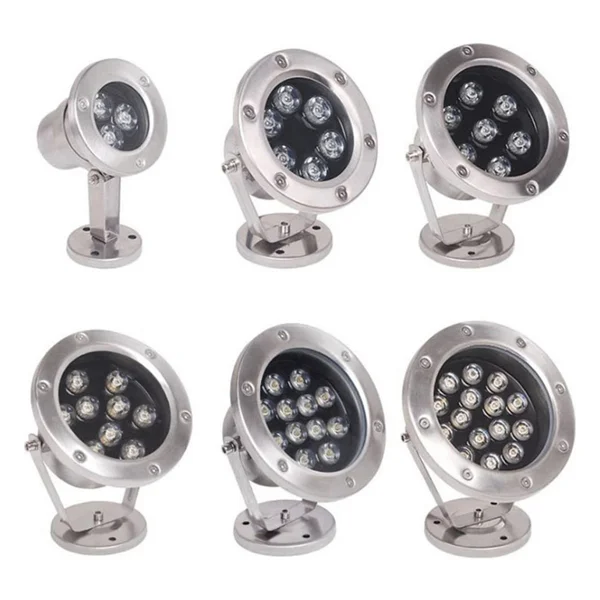 Mini Spot Paslanmaz Ayaklı Havuz Led Aydınlatma Ampülü Lamba Yeşil A-1210 6w 12v Ip68 - Görsel 5
