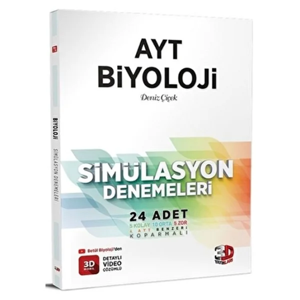 3D Yayınları AYT Biyoloji Simülasyon Denemeleri - Görsel 4