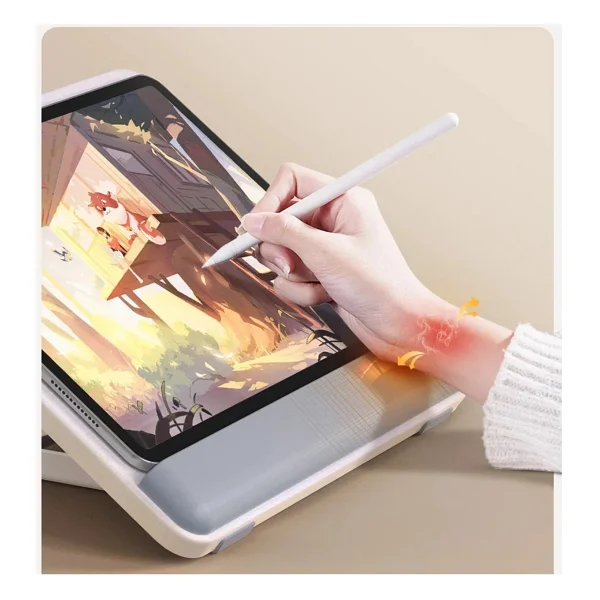 Fibaks Ahşap Portatif Ergonomik Tasarım Ayarlanabilir Laptop Tablet ve Kitap Okuma Standı - Bej - Görsel 6