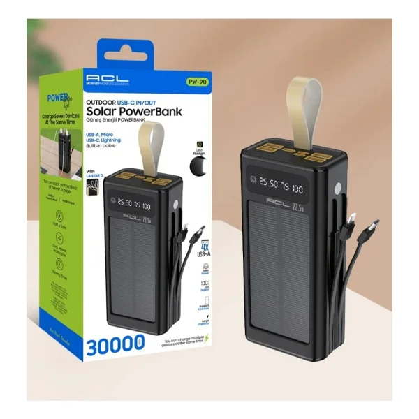 ACL PW-90 30000 mAh Hızlı Şarj Powerbank - Görsel 8