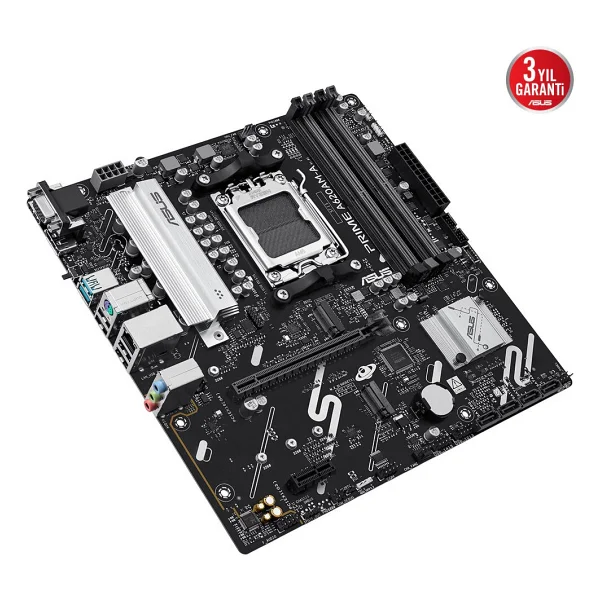 Asus Prime A620AM-A-CSM AMD AM5 DDR5 Micro ATX Anakart - Görsel 2