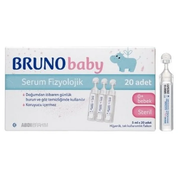 Bruno Baby 5 ml 20'li Flakon 2 Paket Serum Fizyolojik - Görsel 3