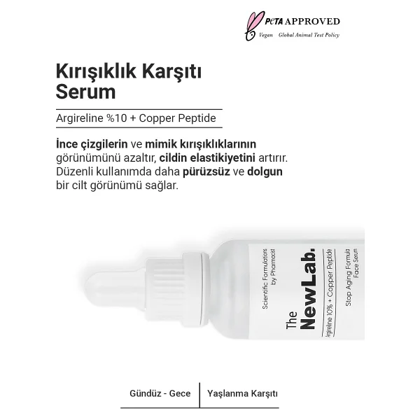 The NewLab Kırışıklık Karşıtı 10% Argireline + Copper Peptide 30 ml Peptit Serum - Görsel 8