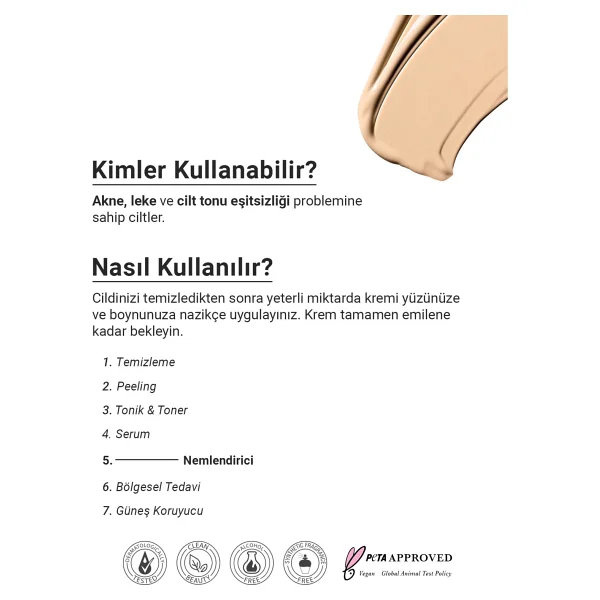 The NewLab Niacinamide Alpha Arbutin Akne Ve Leke Karşıtı Cilt Tonu Eşitleyici Spf 30 BB Krem 50 ml - Görsel 9
