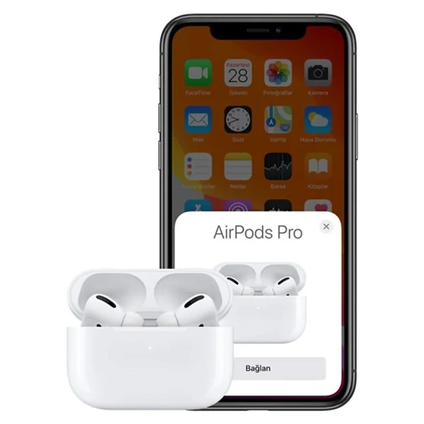 iPhone 17 Air / 17 Pro / 17 Pro Max Uyumlu Airpods Pro Bluetooth Kulaklık - Beyaz - Görsel 5