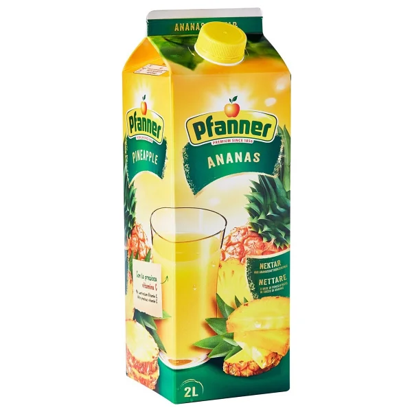 Pfanner 2 Lt Yeşil Elma ve Ananas Meyve Suyu 2 Li Paket - Görsel 2