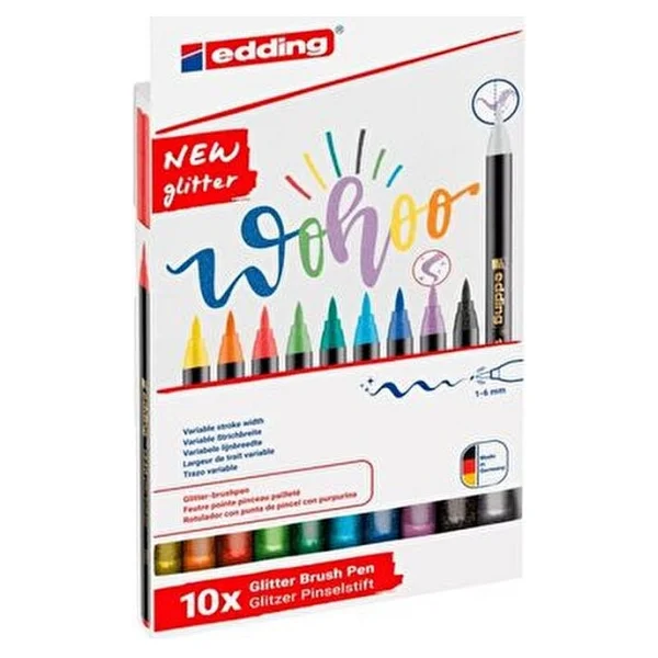 Edding 1340 Simli 10'lu Fırça Uçlu Keçeli Kalem Seti - Görsel 6