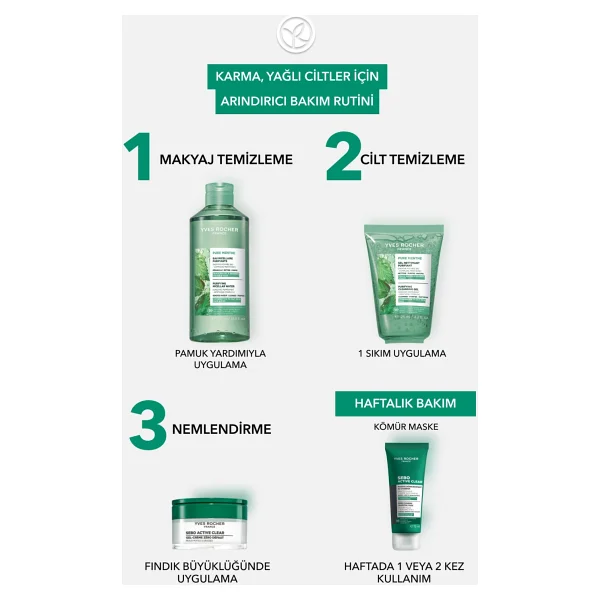 Yves Rocher Pure Menthe Arındırıcı 125 ml Yüz Temizleme Jeli - Görsel 7