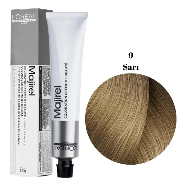 Loreal Professionnel Majirel 9 Sarı Tüp Saç Boyası - Görsel 4