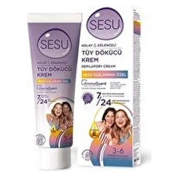 Sesu Tüy Dökücü Krem 100 ml 7 Gün Süren Pürüzsüzlük ve 24 Saat Nemlendirme Özelliği - Görsel 2