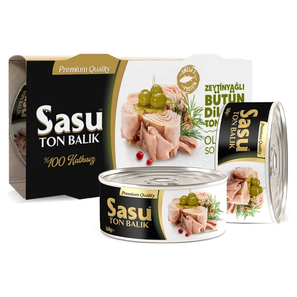 Sasu Zeytinyağlı Bütün Dilim Ton Balığı 160 gr 12'li - Görsel 2