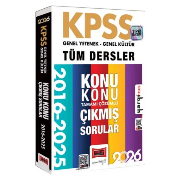 Yargı Yayınları 2026 KPSS Genel Kültür Genel Yetenek Tüm Dersler Tamamı Çözümlü 9 Yıl Çıkmış Sorular - Görsel 3