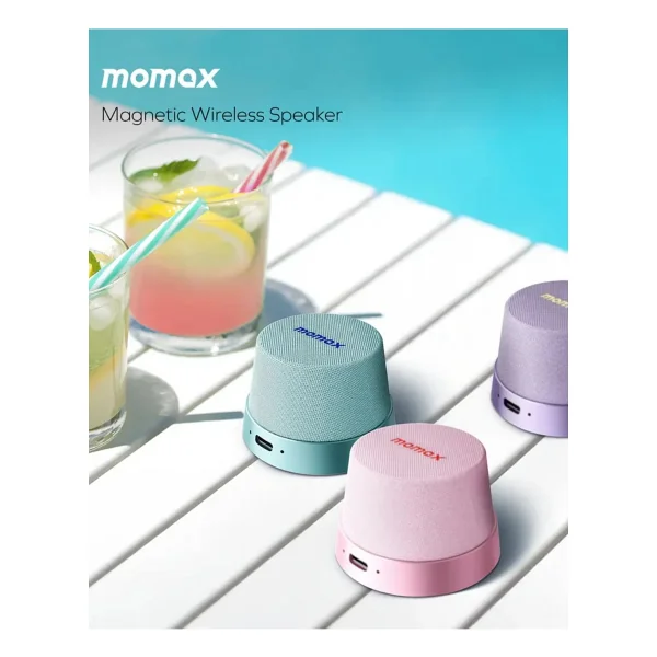 Momax Vibe Go Mor Bluetooth Hoparlör - Görsel 2