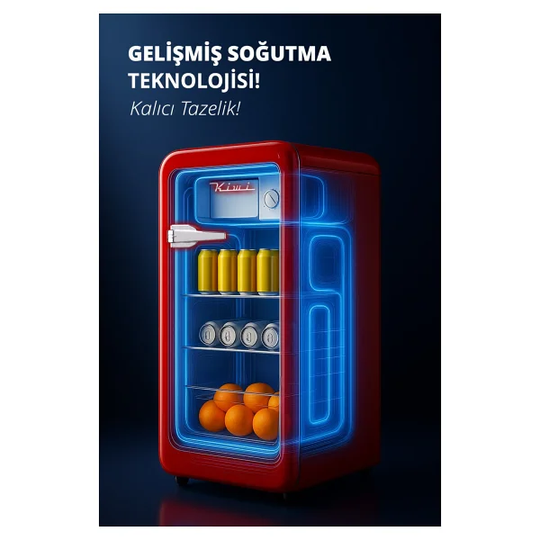 Kiwi KRF-2576 Retro Mini Buzdolabı - Görsel 2