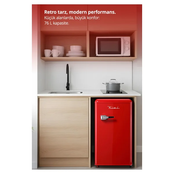 Kiwi KRF-2576 Retro Mini Buzdolabı - Görsel 4