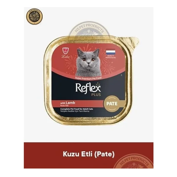 Reflex Plus Pate Kuzu Etli 85 gr Yetişkin Konserve Kedi Maması - Görsel 4