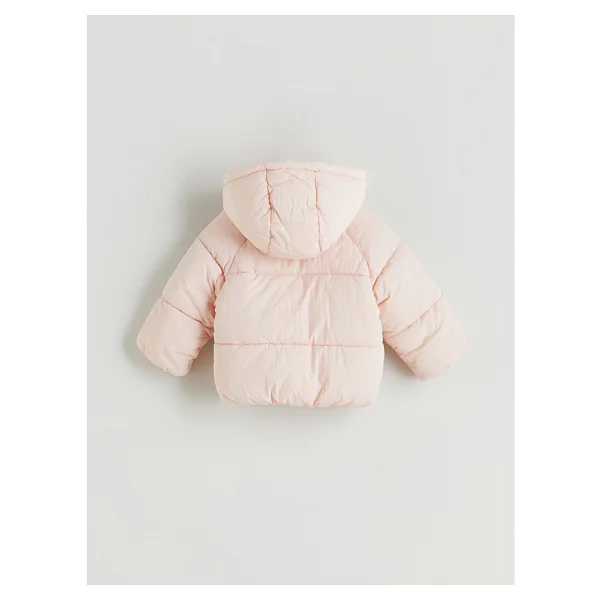 LC Waikiki W5AJ14Z1 Kapüşonlu Kız Bebek Şişme Mont - Görsel 3