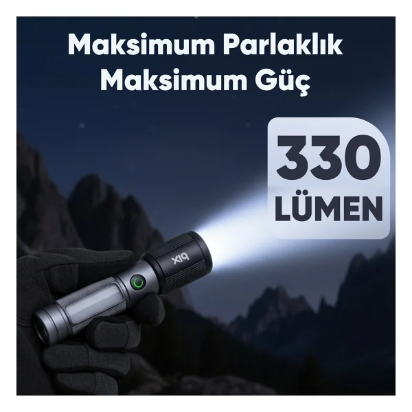 Bix BX2153FL 330 Lümen LED Şarjlı El Feneri - Görsel 2