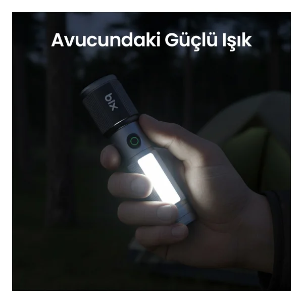 Bix BX2153FL 330 Lümen LED Şarjlı El Feneri - Görsel 6