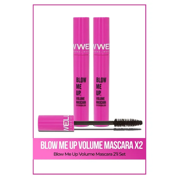 New Well Blow Me Up Volume 2 Adet Siyah Maskara - Görsel 2