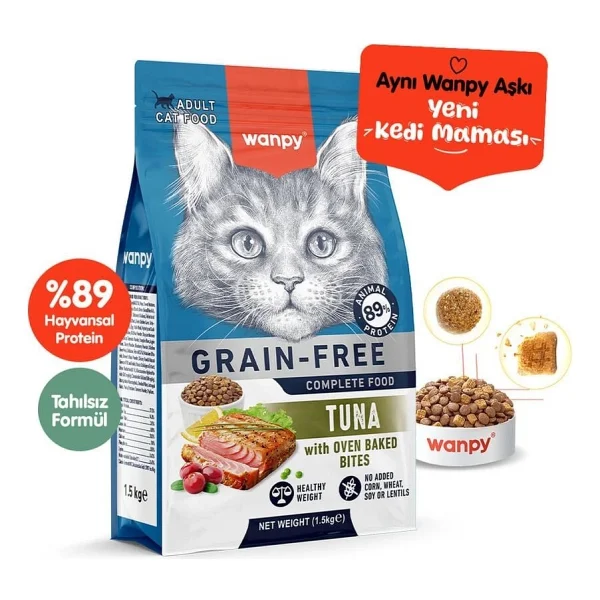 Wanpy Ton Balıklı 1.5 kg Yetişkin Kedi Maması - Görsel 3
