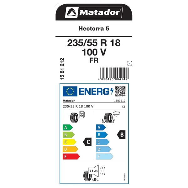 Matador Hectorra 5 235/55 R18 100V XL Yaz Lastiği - 2025 - Görsel 2