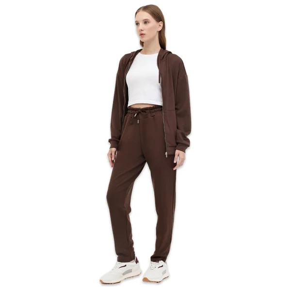 Lumberjack WB 22CARLA-P CT693 Kahverengi Kadın Eşofman Altı - Görsel 3