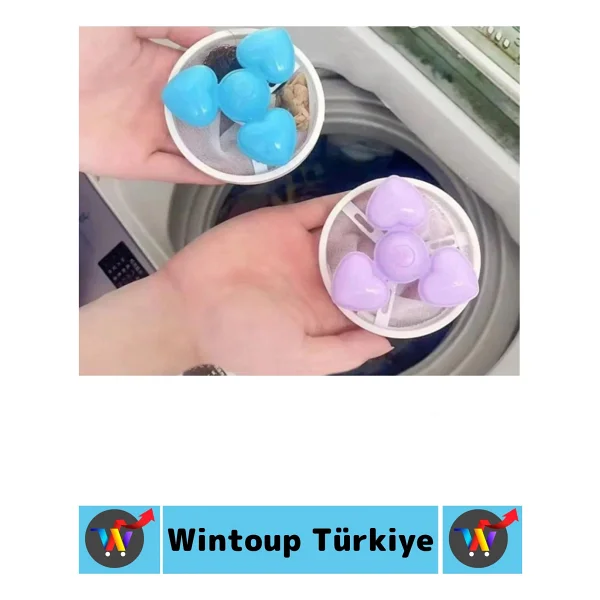 Çamaşır Makinesi Temizlenebilir Tekrar Kullanılabilir Yüzen Tüy Toz Kıl Saç Toplayıcı Filtre 6 Adet - Çok Renkli - Görsel 4