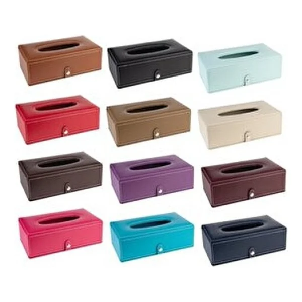 2K Suni Deri Peçetelik Taba Renkli Kolay Açılır Tasarım 13x24x6 cm Pratik Kullanım - Görsel 6