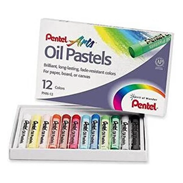Pentel Arts 12'li Yağlı Pastel Boya - Görsel 2
