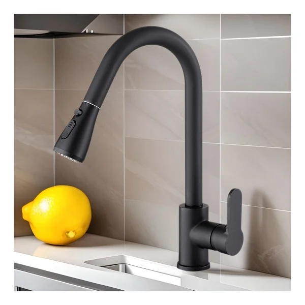 Fleko Flora Inox Siyah Spiralli Mutfak Bataryası - Görsel 3