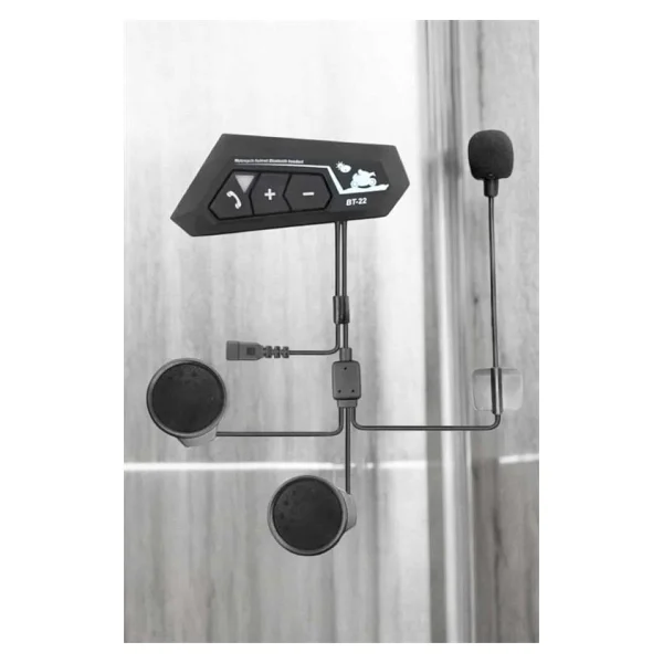 Bt22 Motosiklet Kask Kablosuz Intercom Su Geçirmez 5.0 Bluetooth - Görsel 8