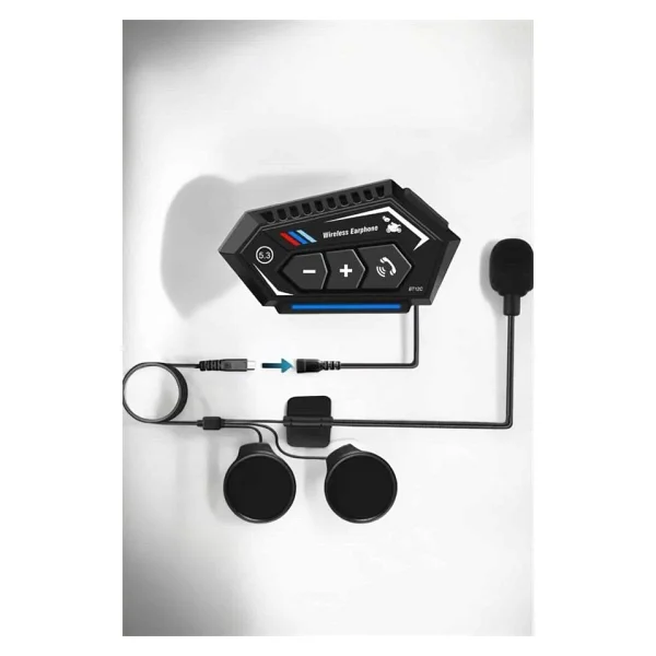 Bt22 Motosiklet Kask Kablosuz Intercom Su Geçirmez 5.0 Bluetooth - Görsel 10