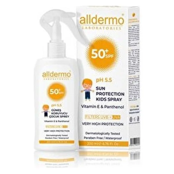 Alldermo 200 ml 50 Faktör Çocuk Güneş Spreyi - Görsel 4