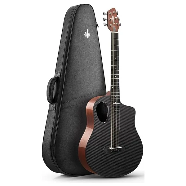 Donner RISING-G1 Carbon Fiber Akustik Gitar Seti - Görsel 7